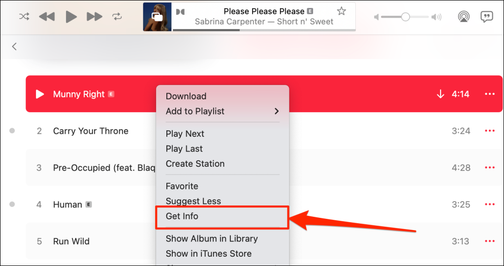 Steps to adjust volume control in the Apple Music app on Mac