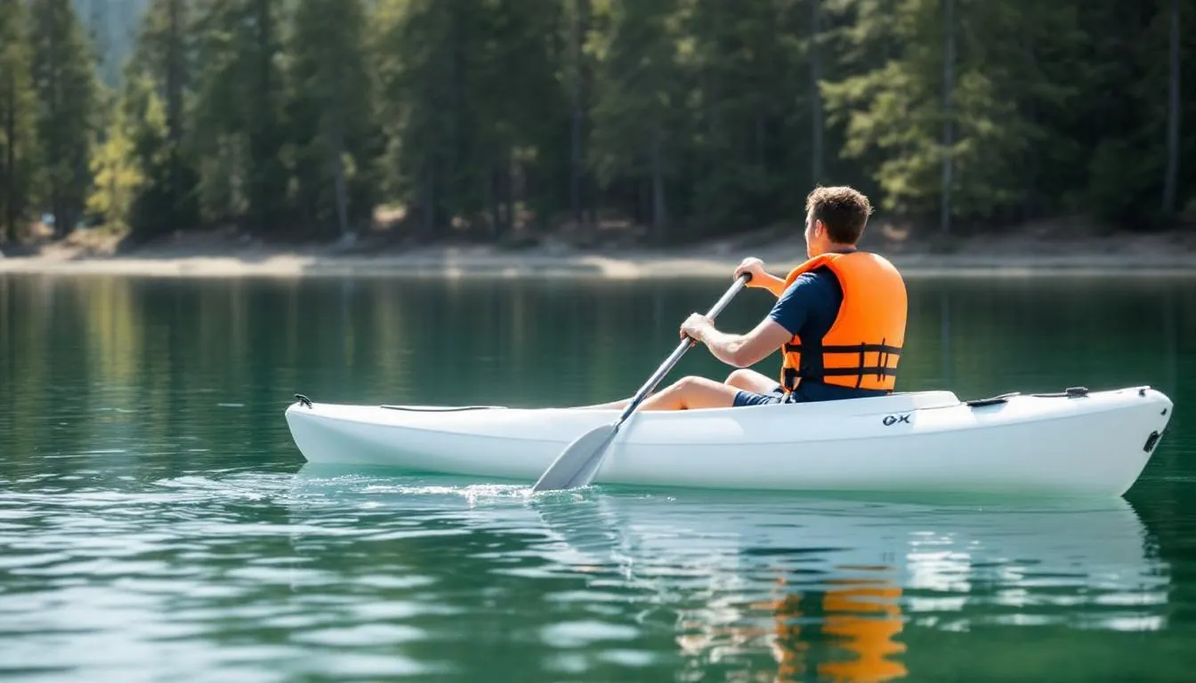 In the image, a group of people is participating in a kayaking basics course, showcasing their excitement and teamwork as they learn essential skills on the water. This activity could be a unique und memorable geschenkidee zum geburtstag for outdoor enthusiasts or adventure seekers.