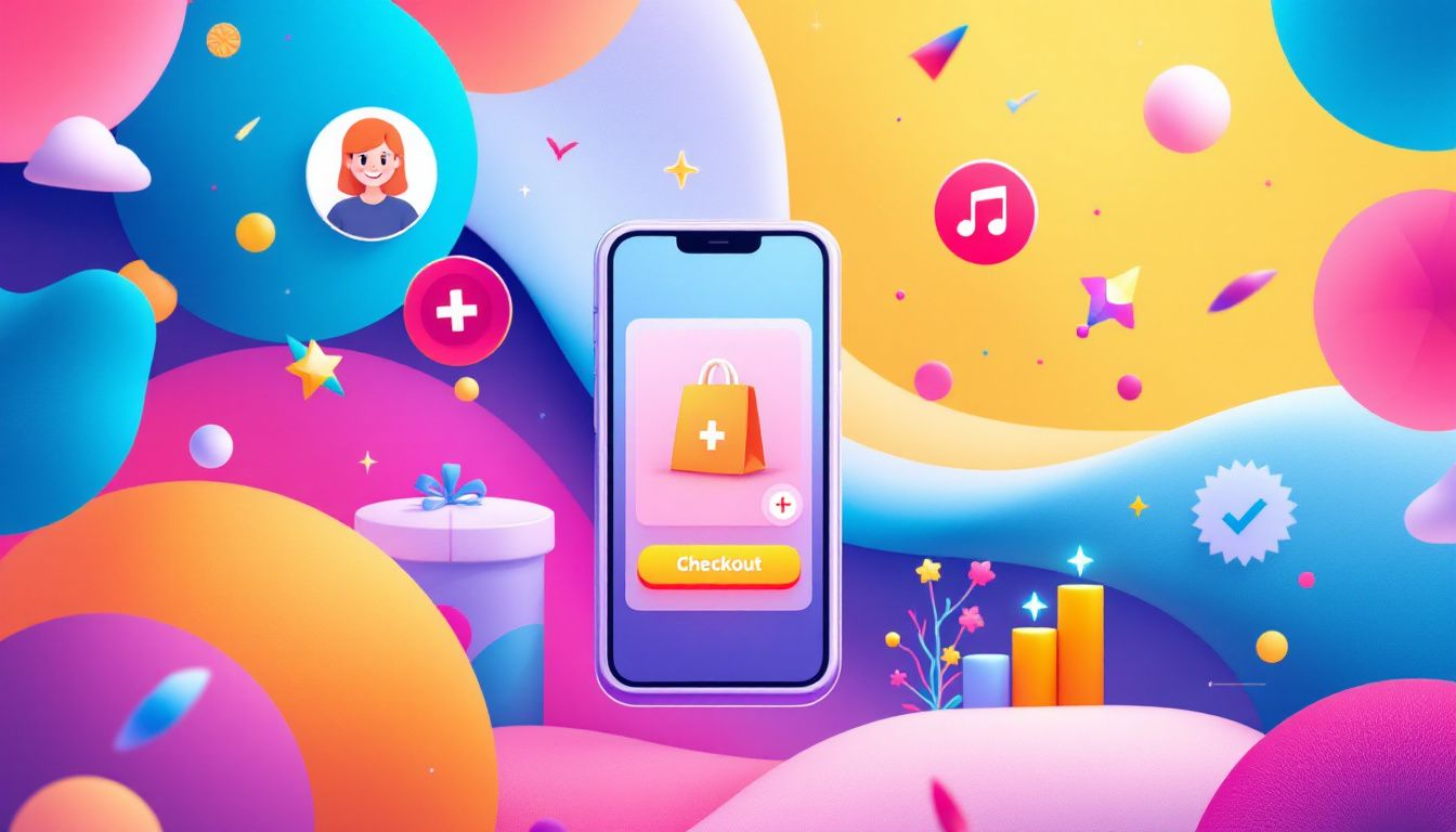 Illustration of how TikTok Shop works, featuring seamless shopping experience.