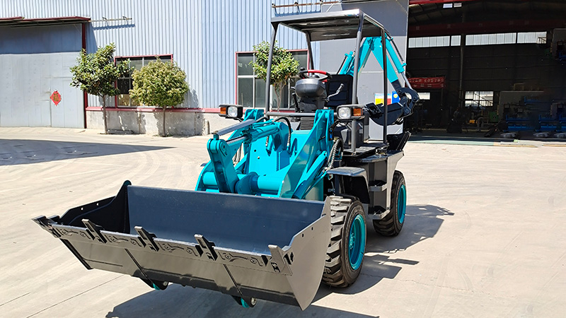 Everstar Mini Backhoe Loader on the Factory Floor