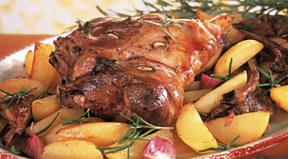 Abbacchio al Forno is a roasted young lamb, a cherished Italian Easter meal.