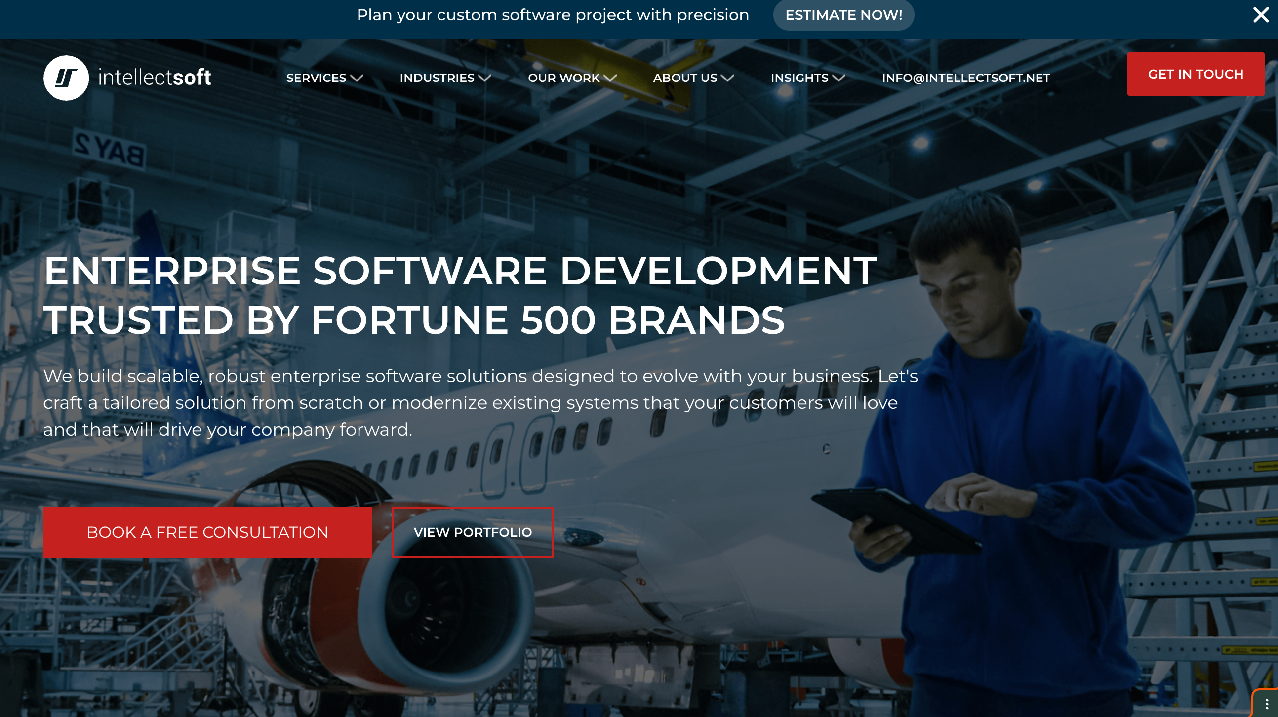 Intellectsoft homepage