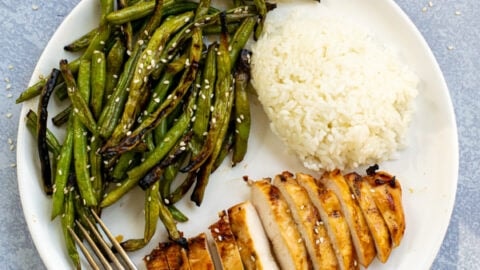 Grilled Chicken Breast with Mustard Greens
