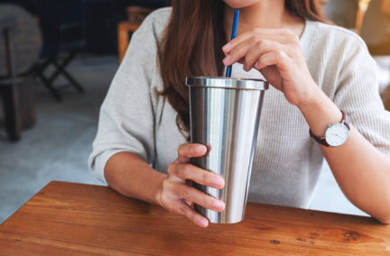 tumbler with straw - stainless steel tumbler - product - straw