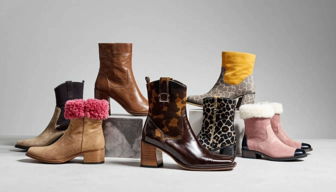 Top picks for women's square toe boots displayed together.