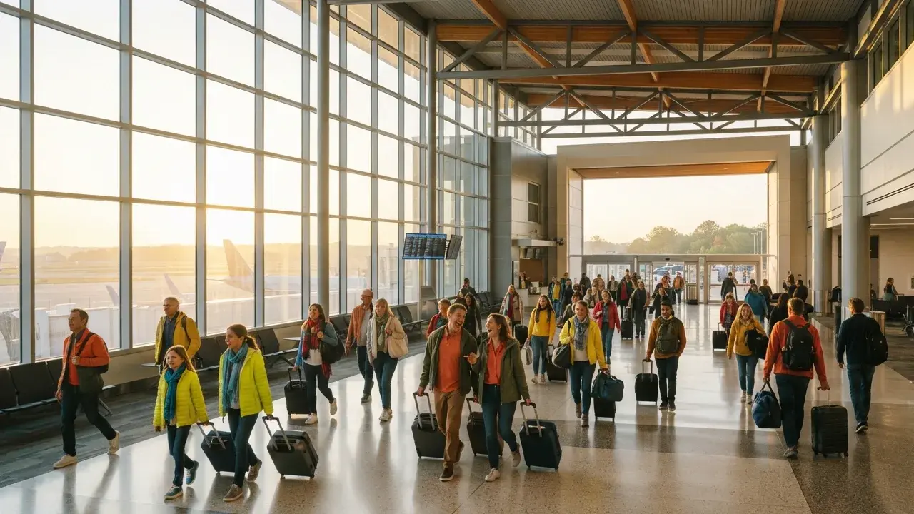 Traveler preparing onward proof for a Buenos Aires airport arrival