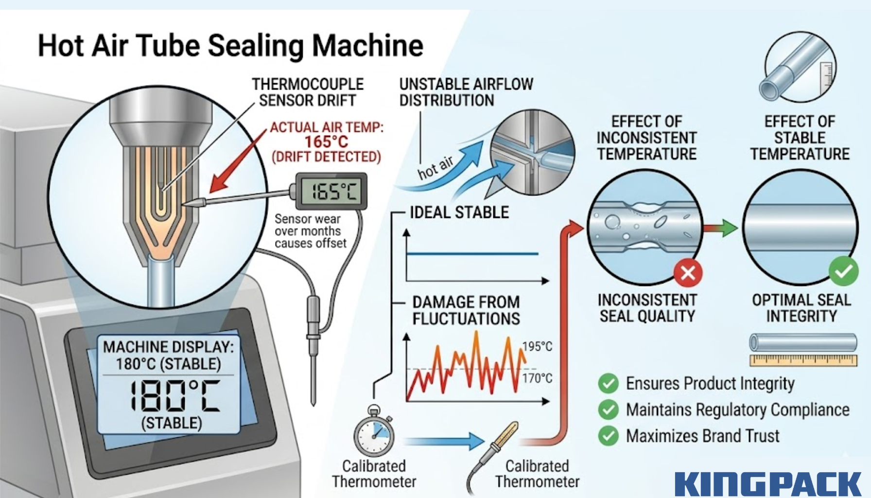 hot air tube sealing machine