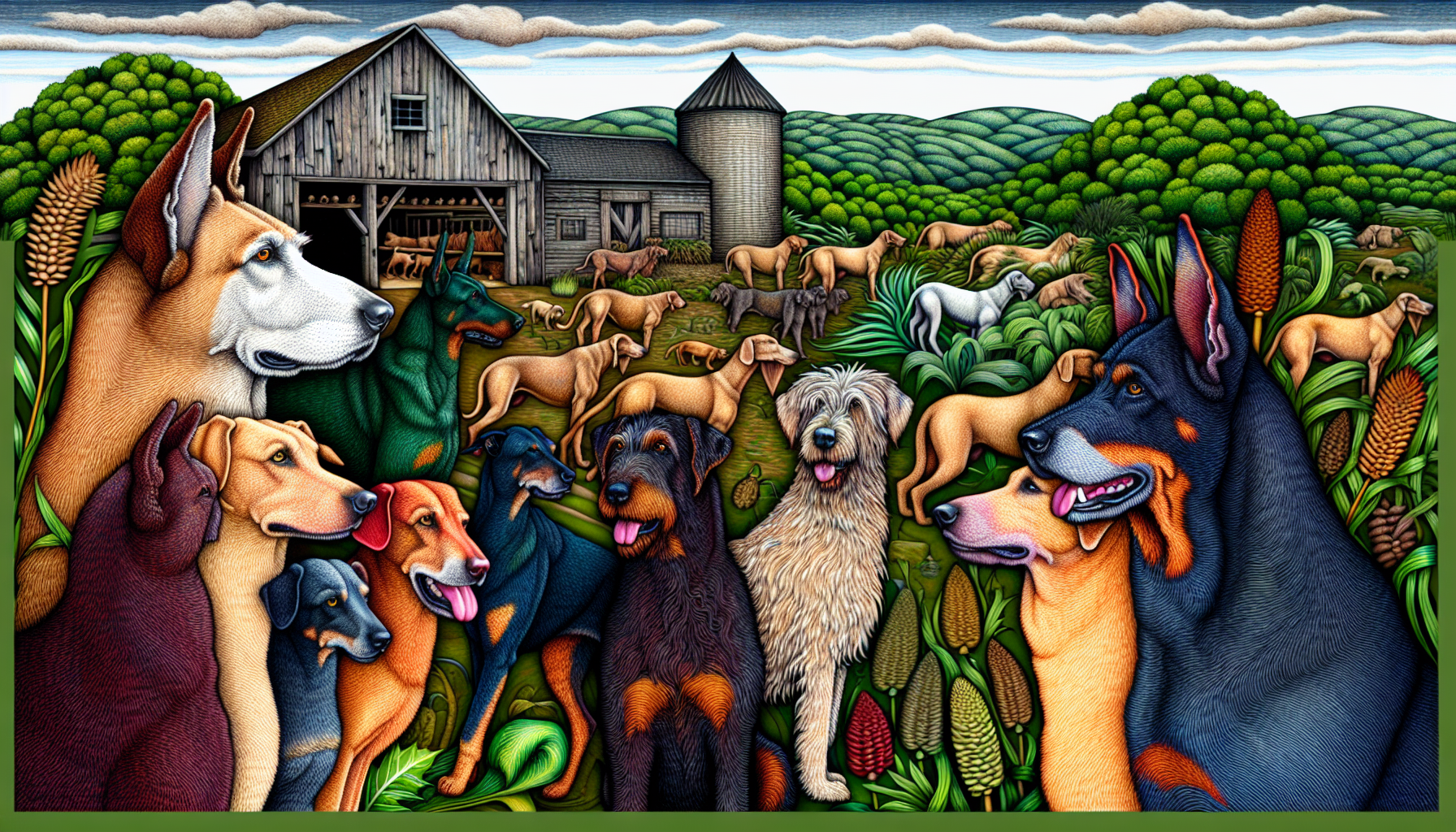 Tribute to loyal canine companions in the original Guardian of the Farm cigar