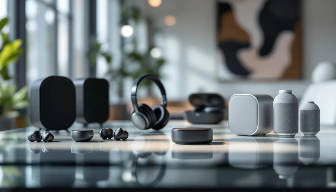 Solutions audio pour des réunions efficaces, y compris des casques et haut-parleurs.