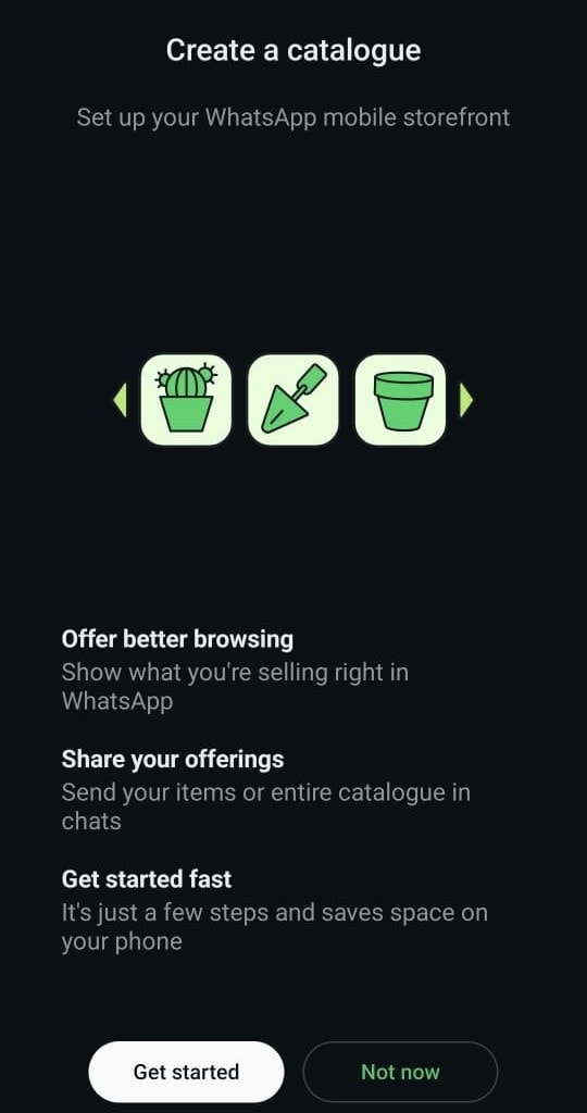 Create your WhatsApp catalogue