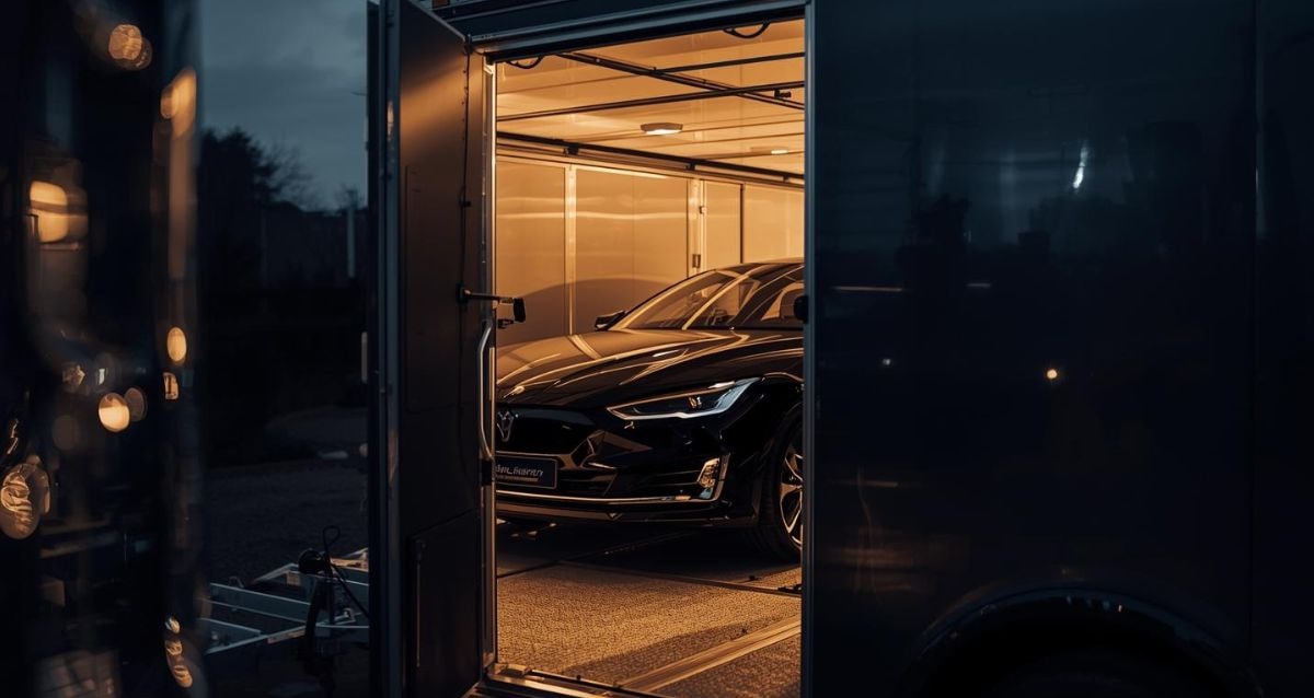 Enclosed transport for luxury cars