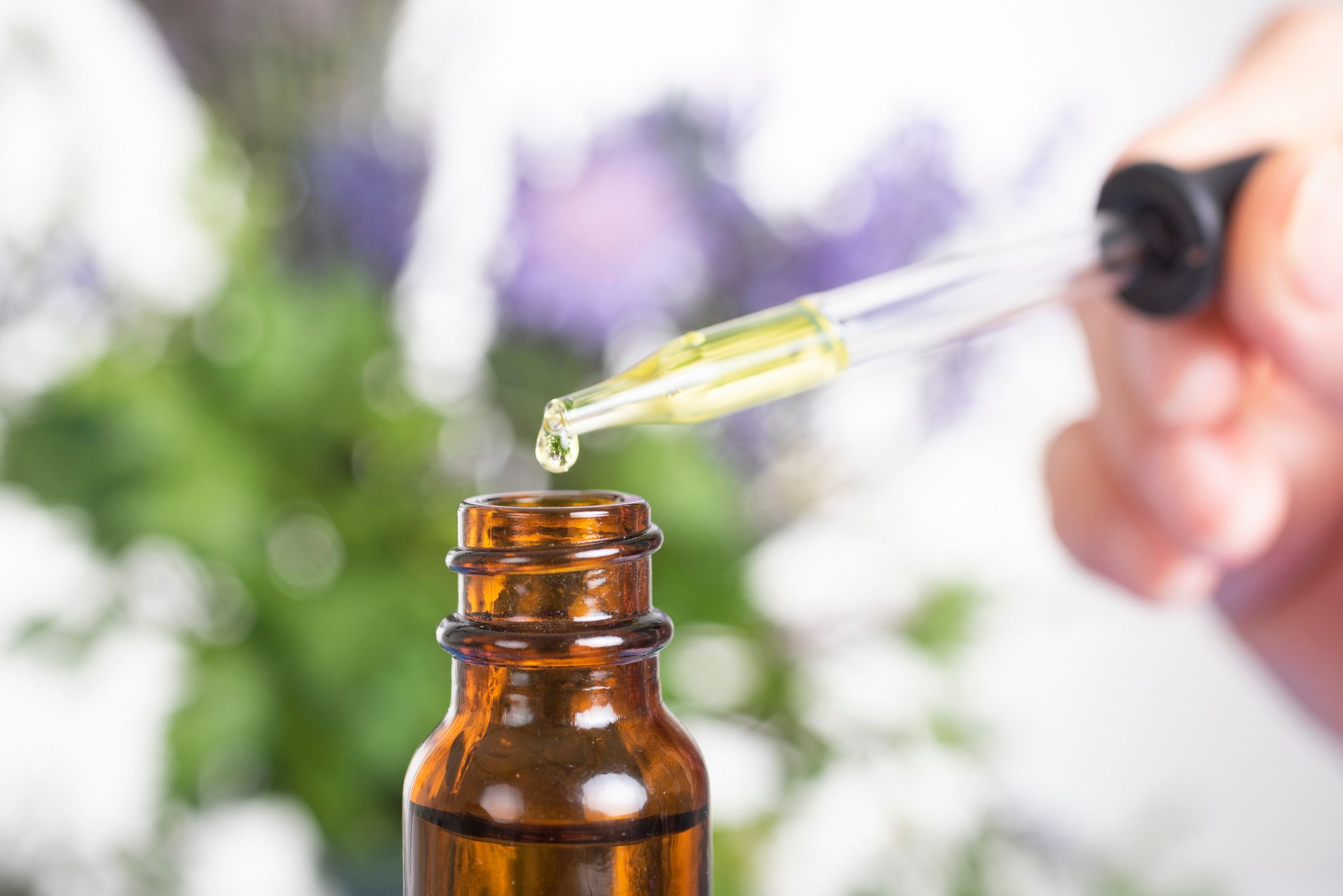 A helpful essential oil from a bottle