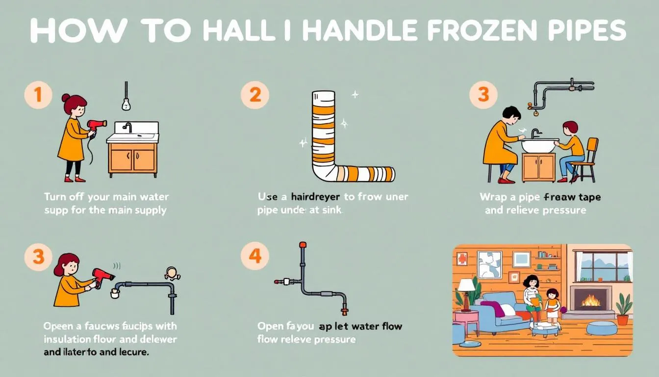 How to handle frozen pipes effectively.