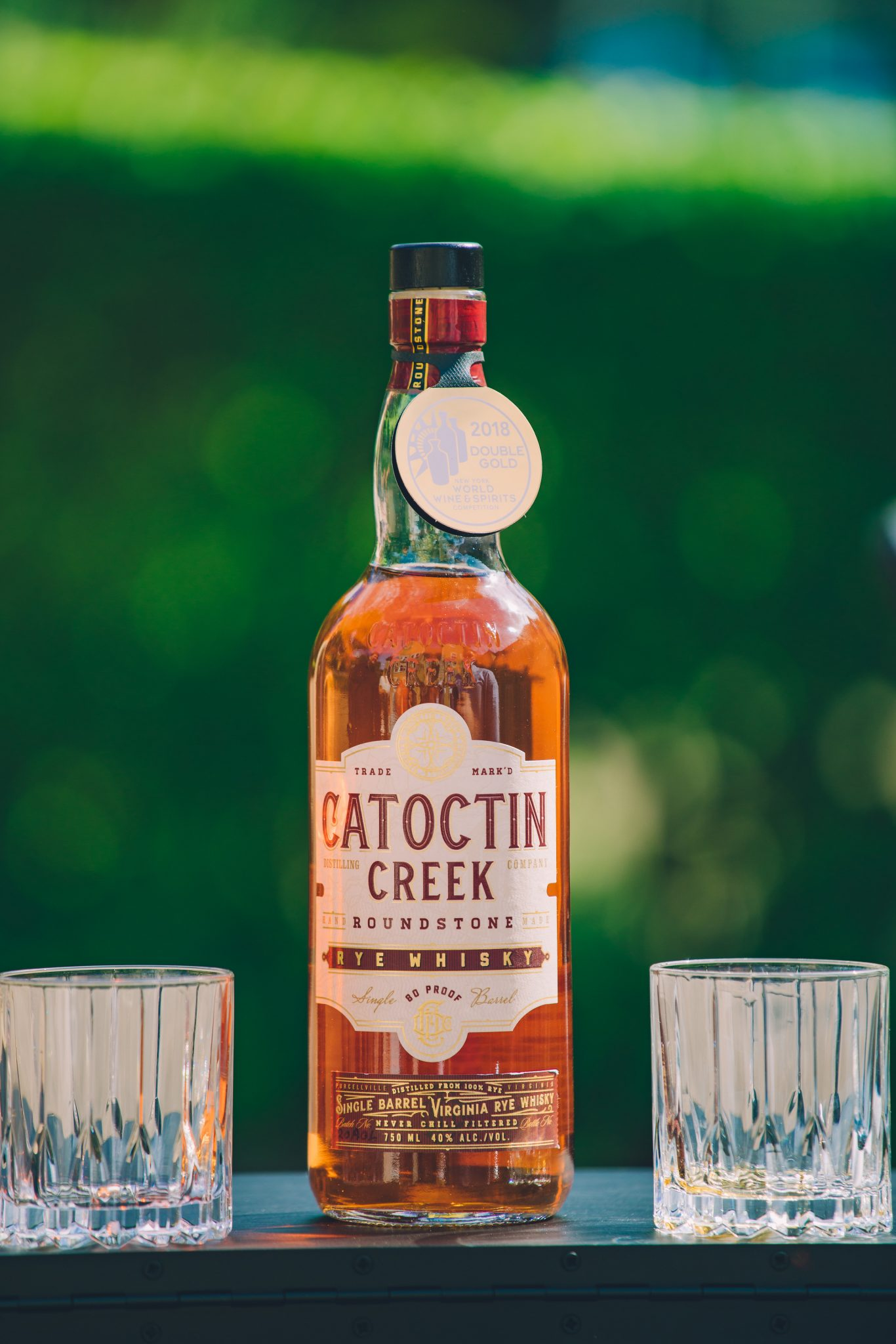 Commercial photo of Catoctin Creek Rye Whisky