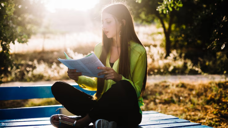 Natural light is ideal for reading purpose