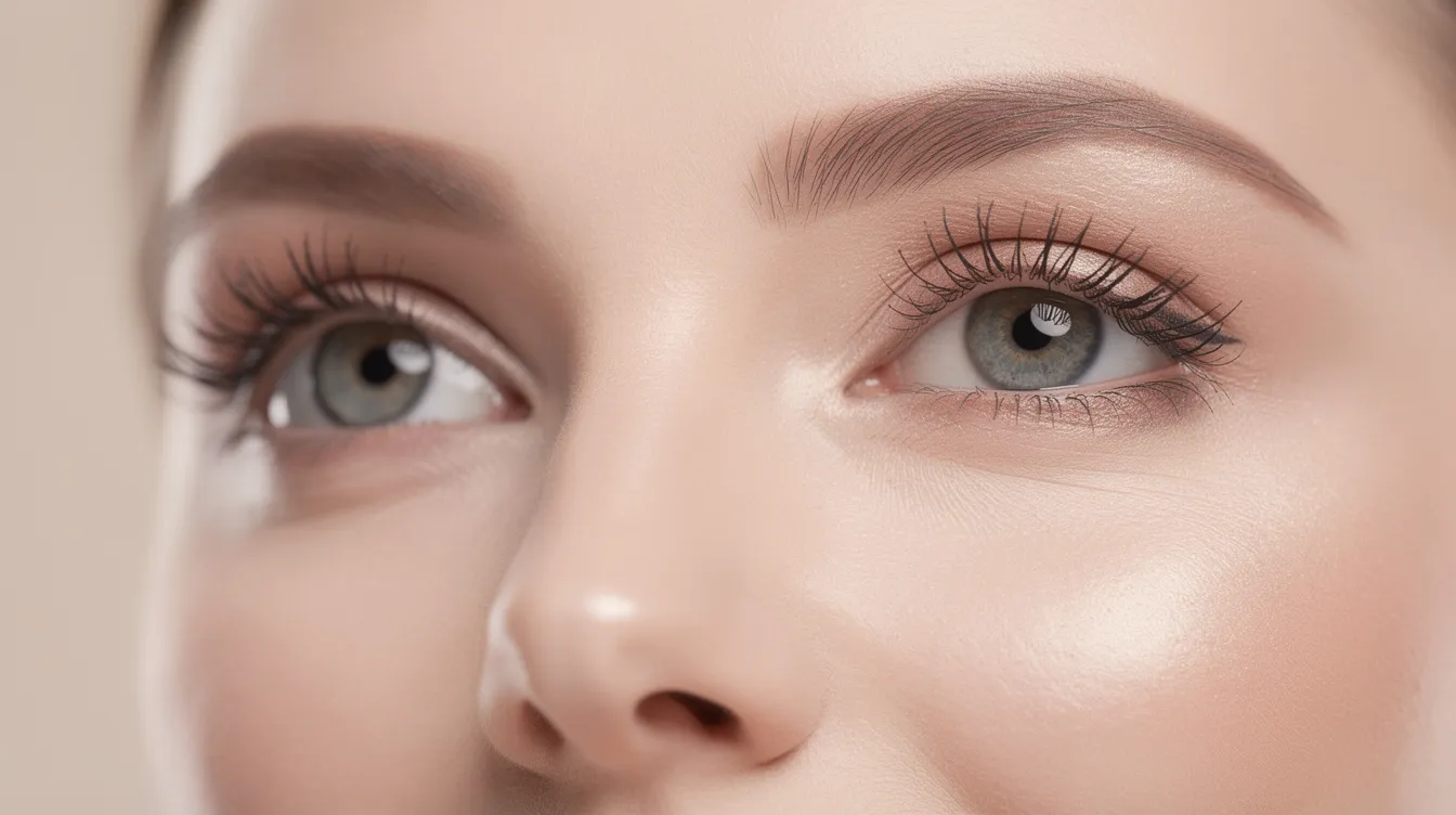 Primer plano de ojos femeninos que lucen descansados y rejuvenecidos tras una cirugía de párpados, con un aspecto libre de arrugas y bolsas. La piel en el área de los párpados inferiores muestra una notable mejoría, evidenciando los resultados positivos del procedimiento estético.