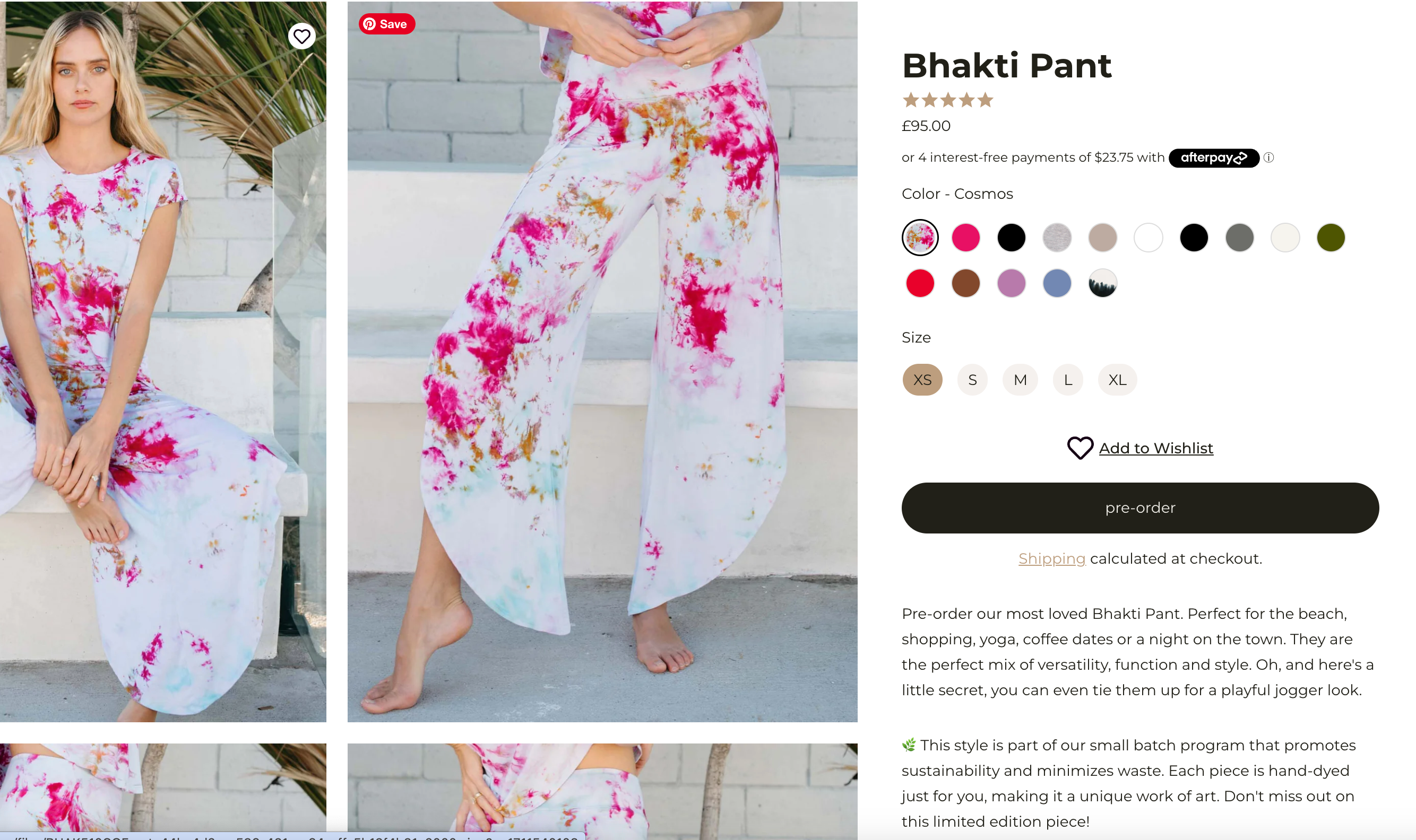 Charge-later pre-orders for Bhakti pant
