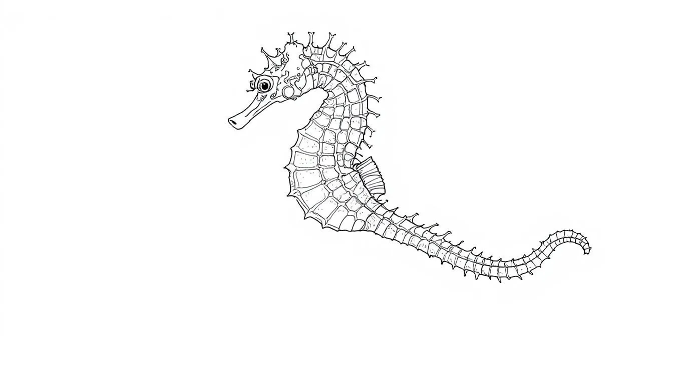 In der Abbildung sind verschiedene Arten von Seepferdchen der Gattung Hippocampus zu sehen, die sich durch ihre pferdeähnlichen Köpfe und charakteristischen Körperformen auszeichnen. Diese bemerkenswerten Knochenfische schwimmen elegant im Wasser und leben häufig in Seegräsern und Korallen, während sie sich von Algen und kleinen Meeresorganismen ernähren.
