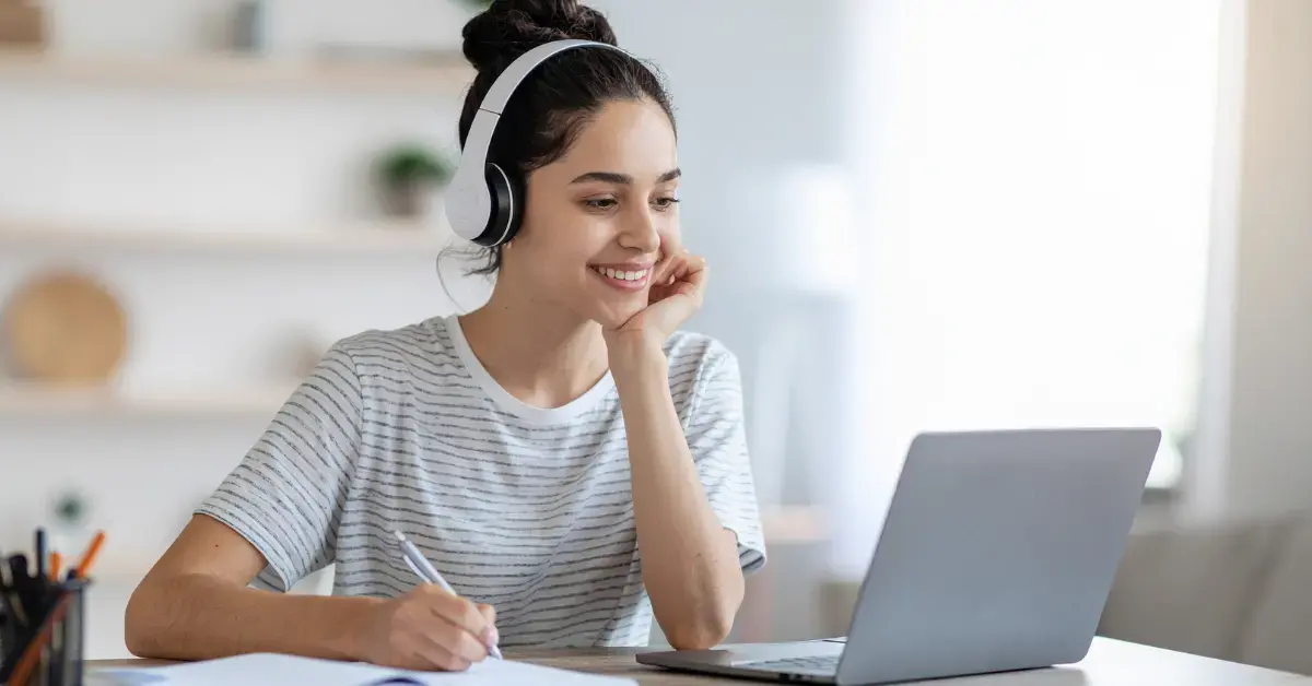 Woman reviewing tax documents and after understanding how to calculate net income.