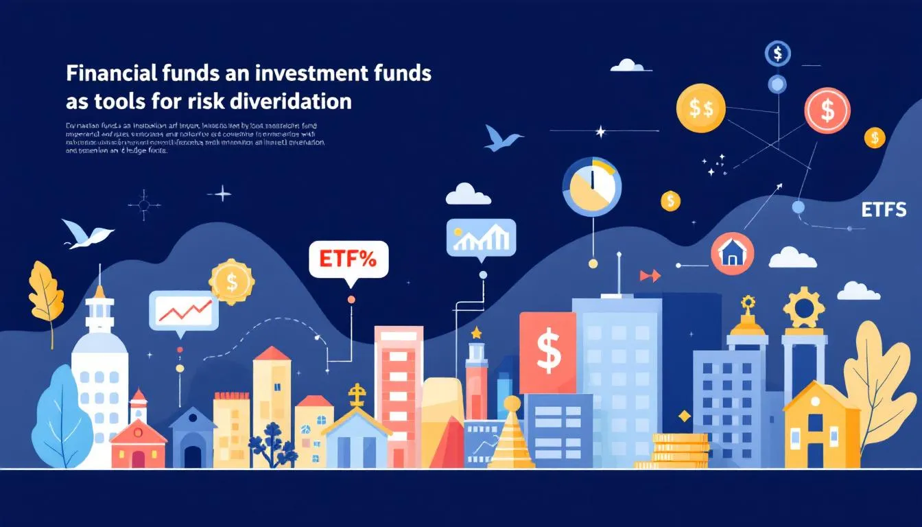 En bild som visar investmentbolag och fonder som alternativ för riskspridning.