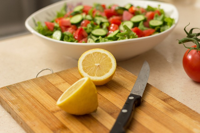salad, green, health, cutting boards clean