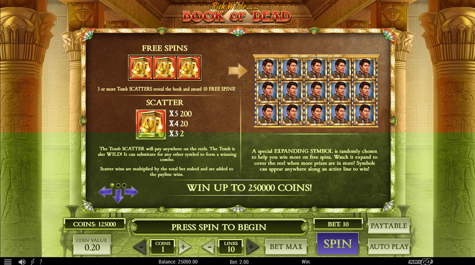 recursos book of dead