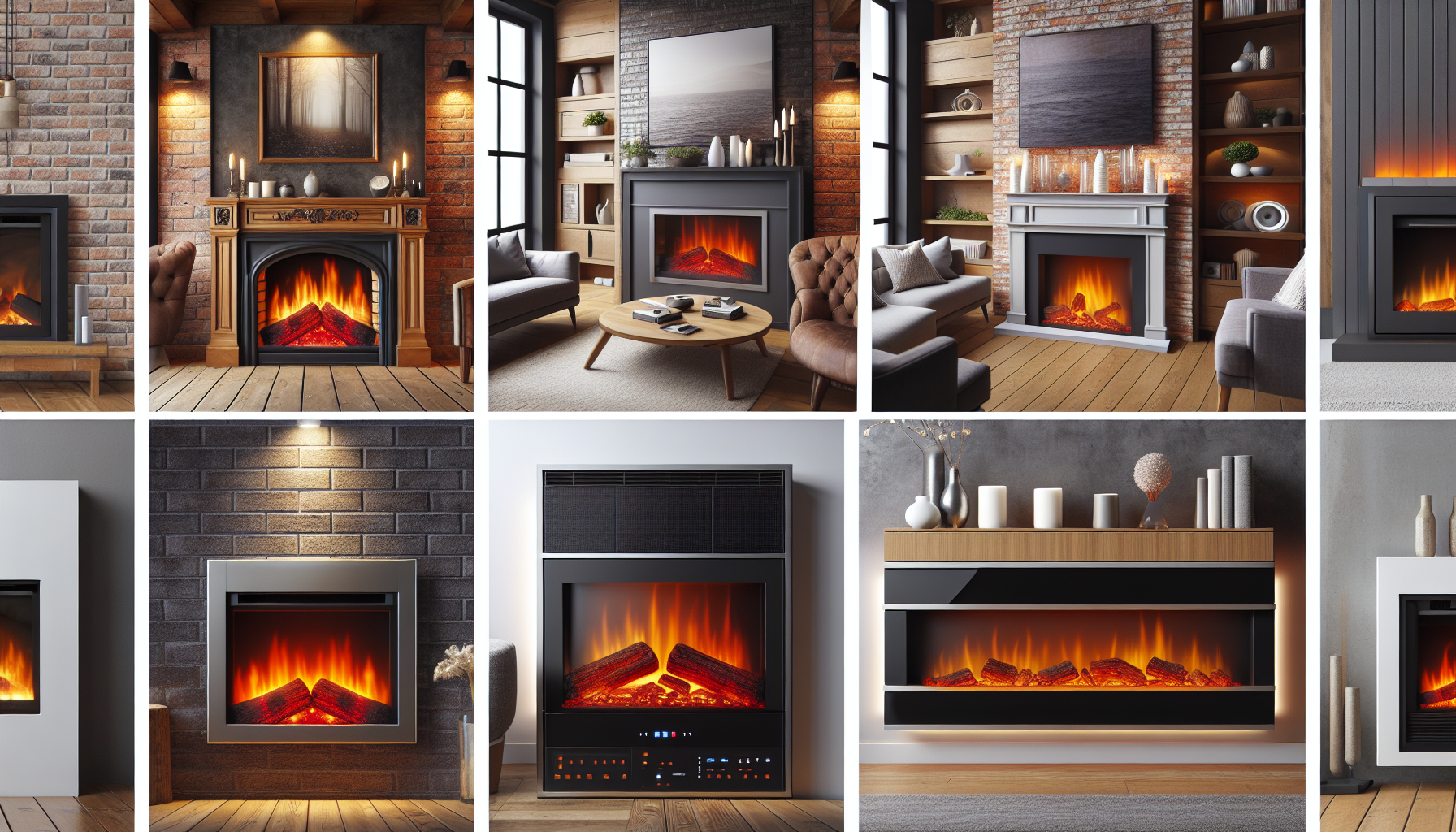 Types of gas fireplaces offered by JR Gas Water