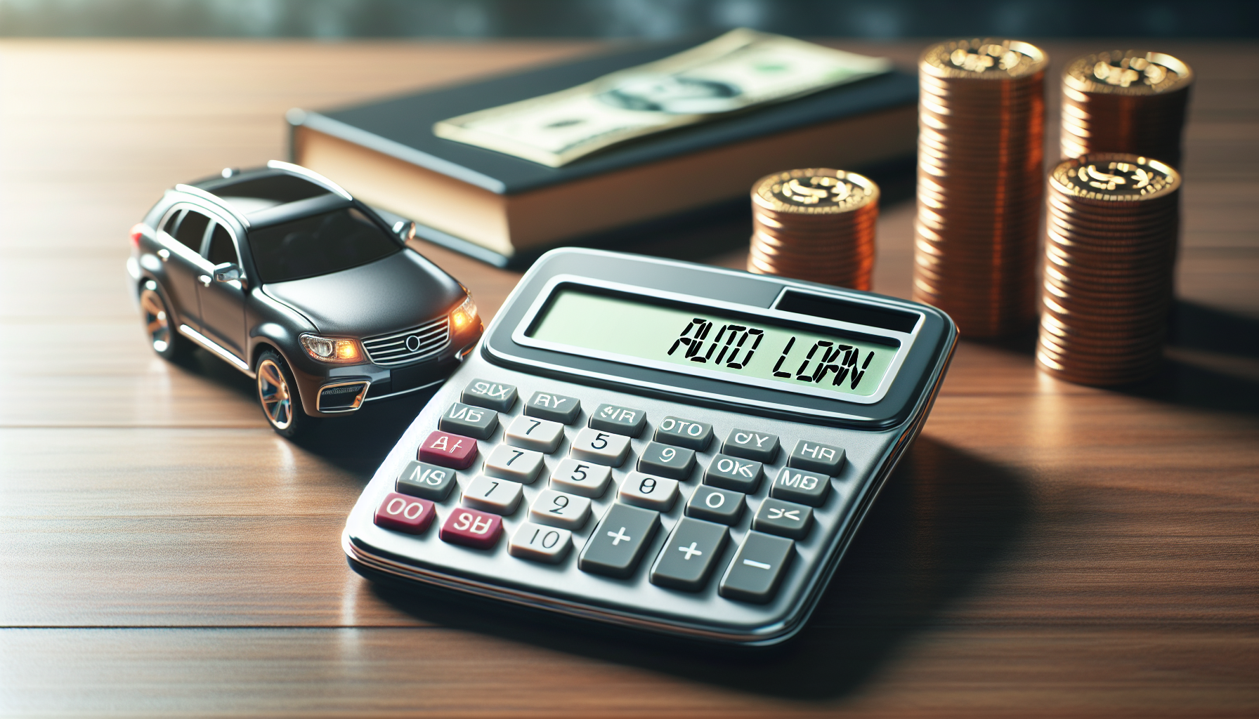 Auto loan calculator illustration