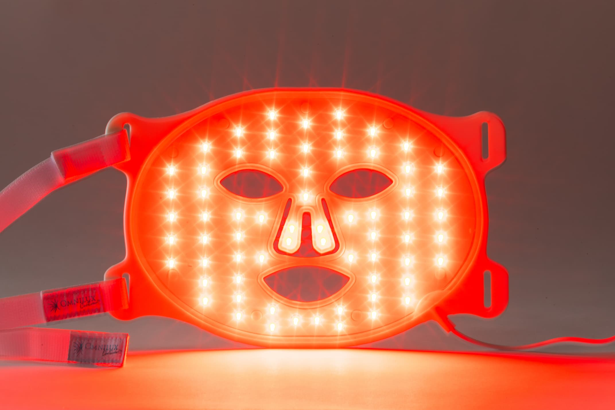 A close-up image of Omnilux LED light panel used for Red and Infrared Light therapy.