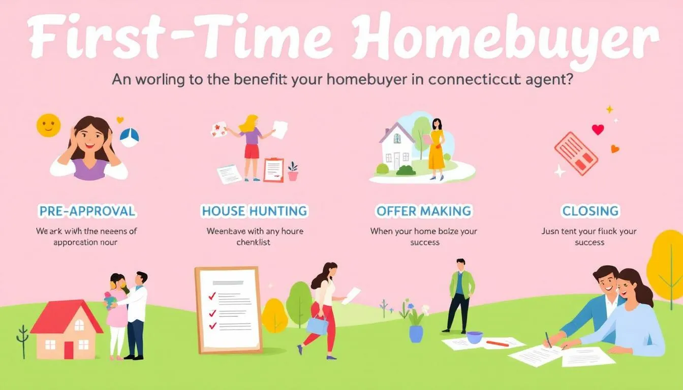 An infographic showing various Connecticut first-time homebuyer programs.