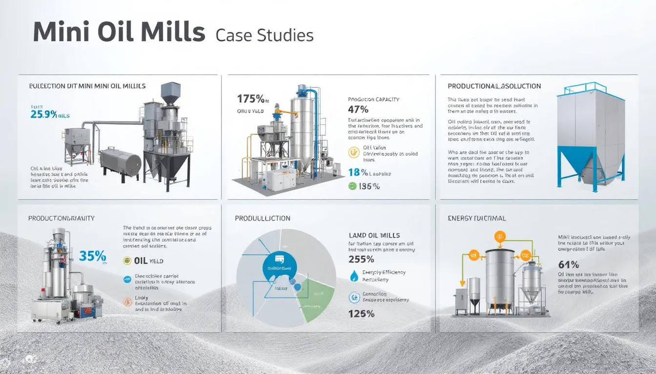 Case studies showcasing successful mini oil mills.