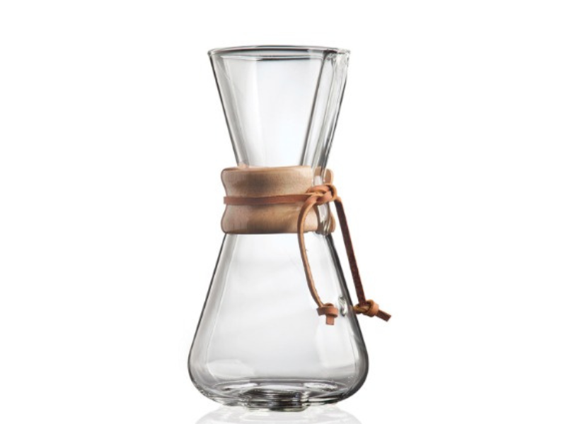 Cafeteria Chemex Classic. Imagem: www.chemexcoffeemaker.com