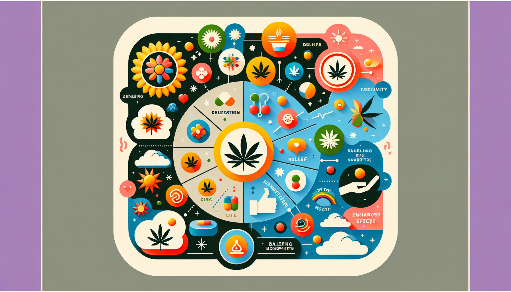 An informative graphic illustrating the benefits and side effects of THC-P.