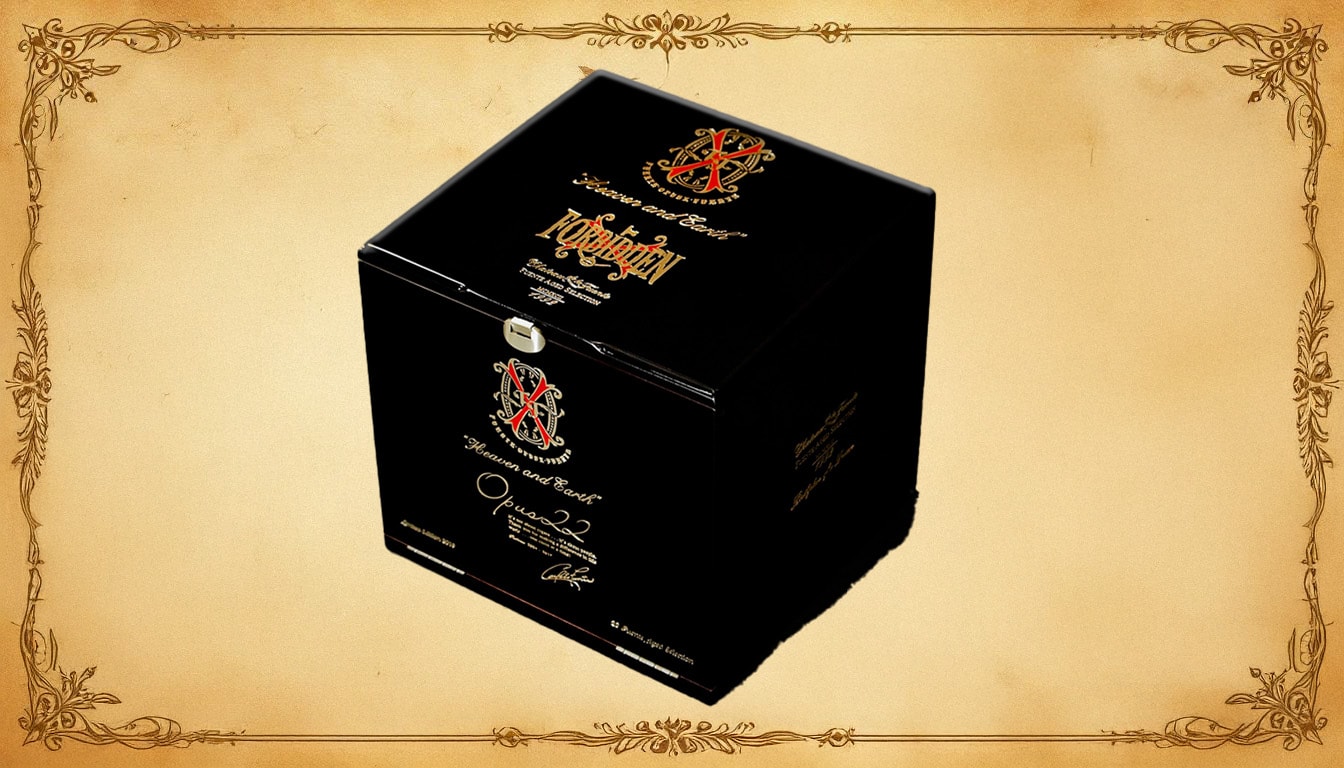 A selection of rare vintage Fuente aged cigars from the Opus 22 collection.