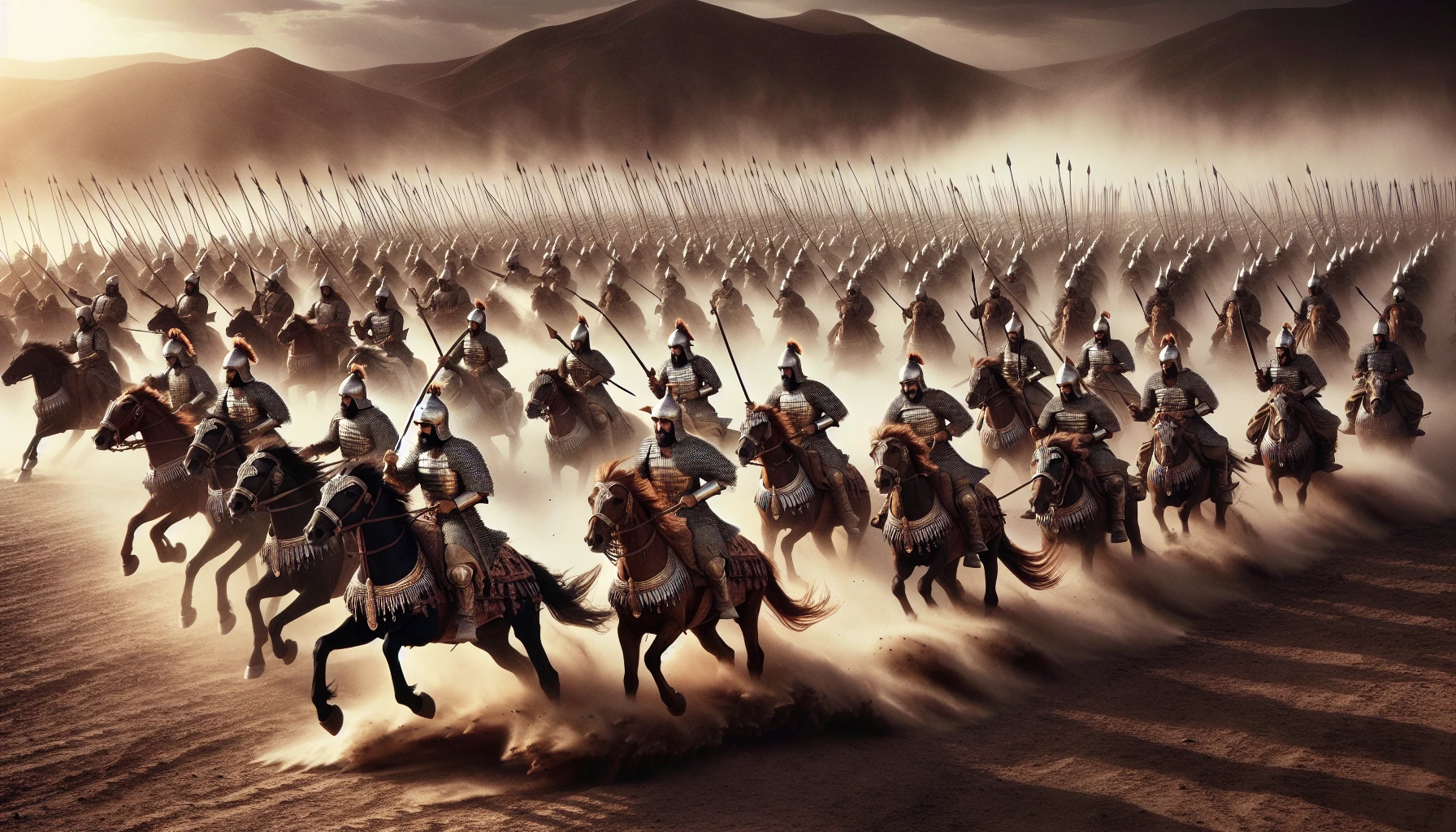 Parthian cavalry in battle