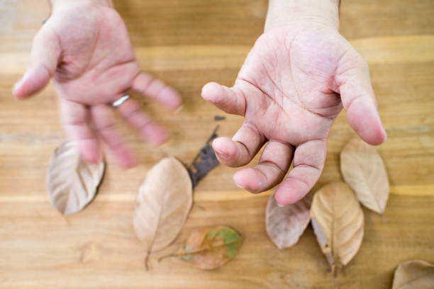 A photo of both hands of a man