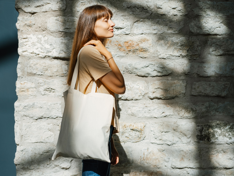 an illustration of a tote bags for shopping 