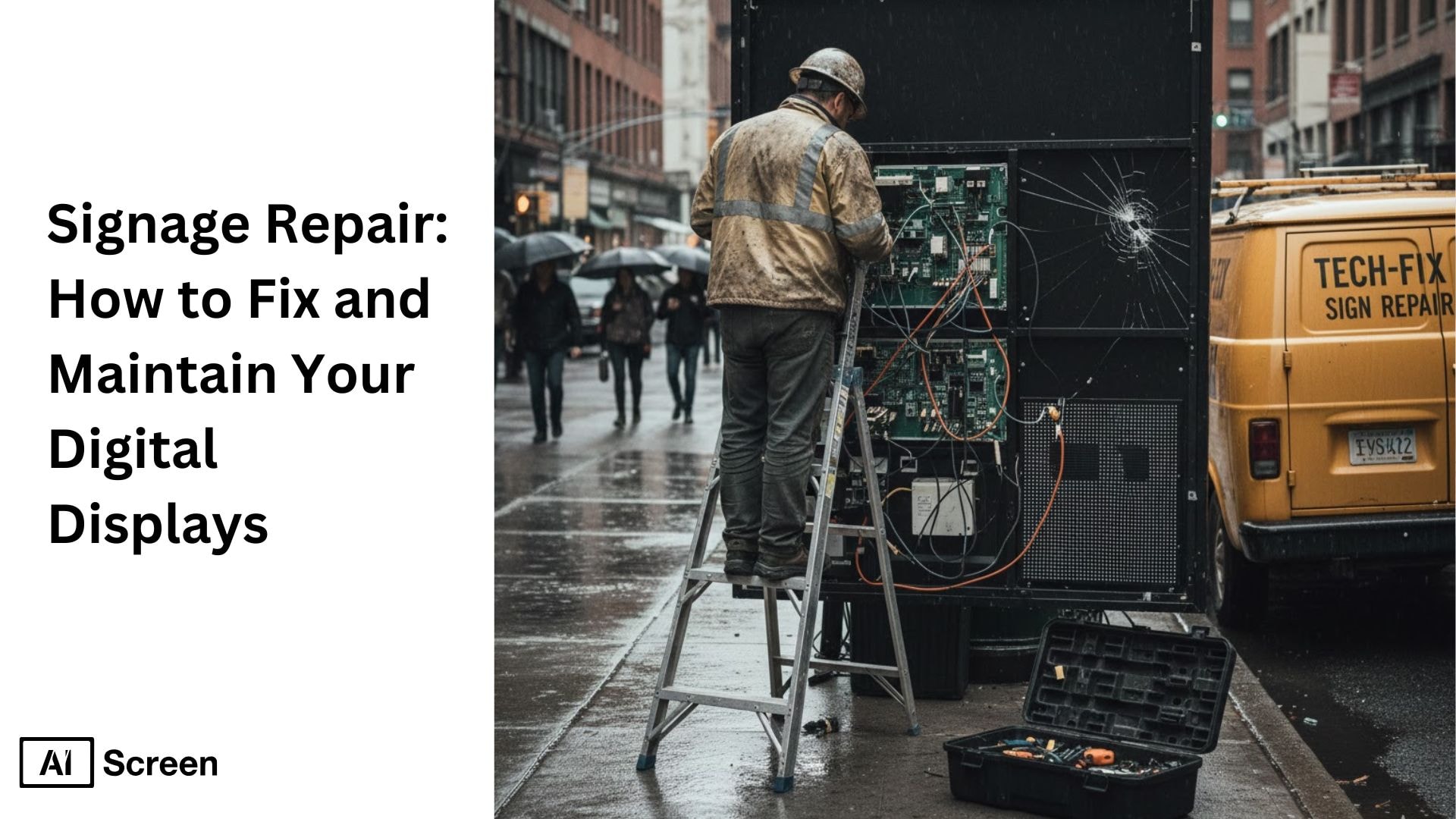 Signage Repair: How to Fix and Maintain Your Digital Displays 1 guide on repairing and maintaining digital signage displays