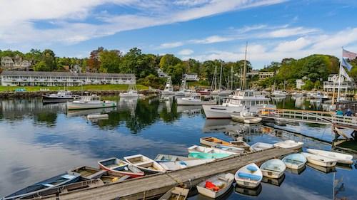 Boats in the Ogunquit harbor