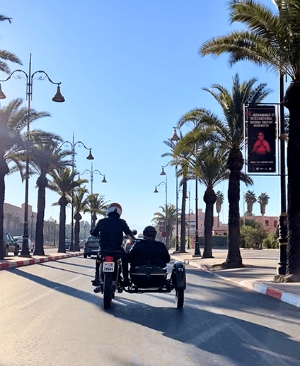 Sidecar tour of Marrakech!