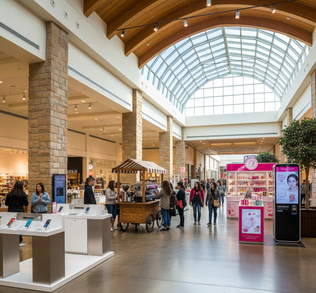 types of mall kiosks
