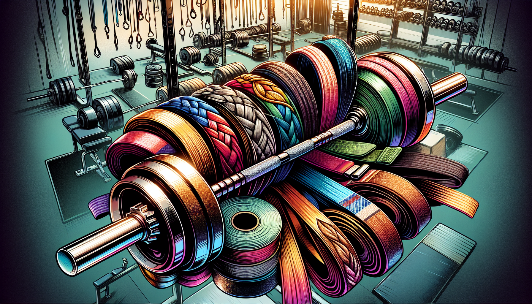 An illustration showing different types of wrist wraps and their uses in weightlifting.