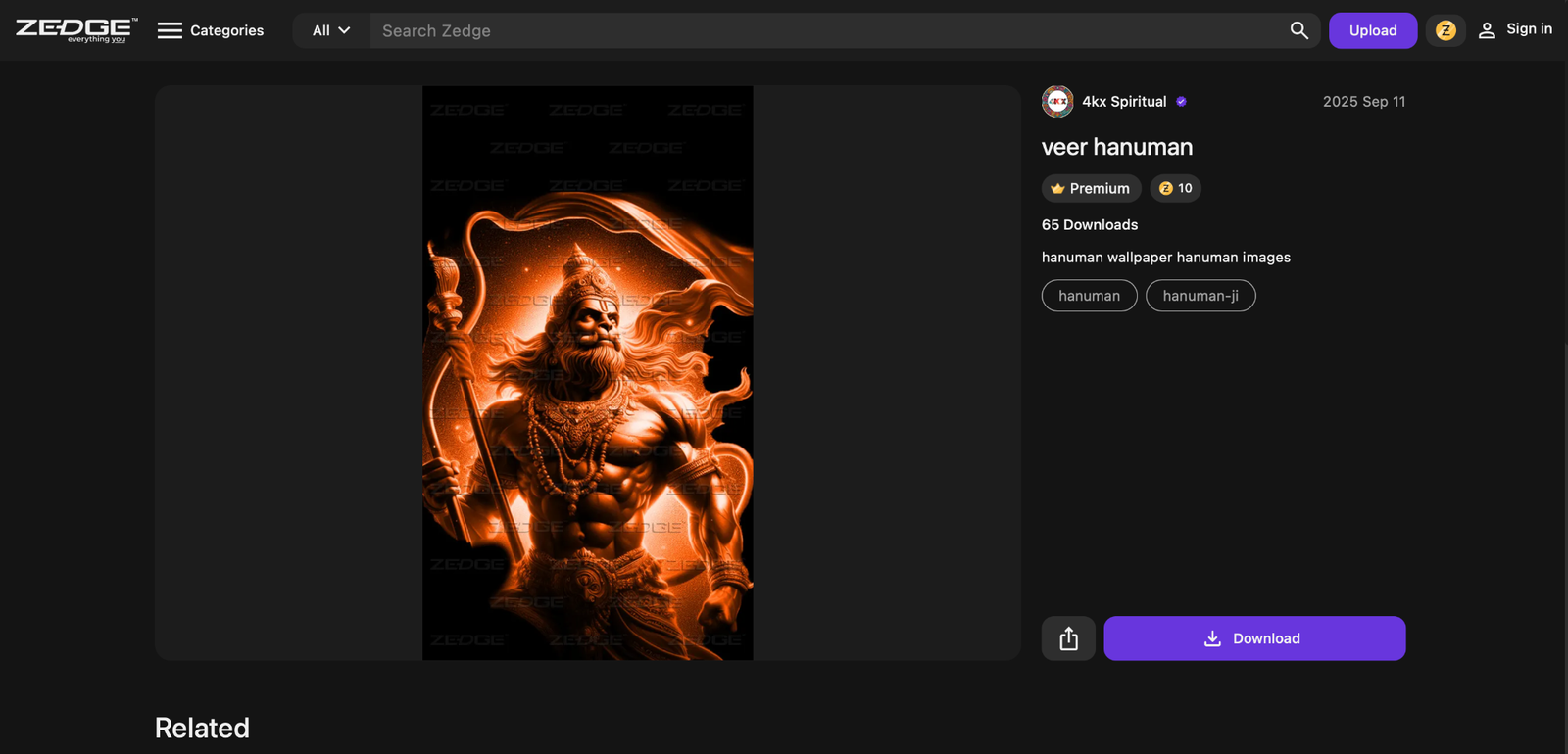 veer hanuman wallpaper 4k