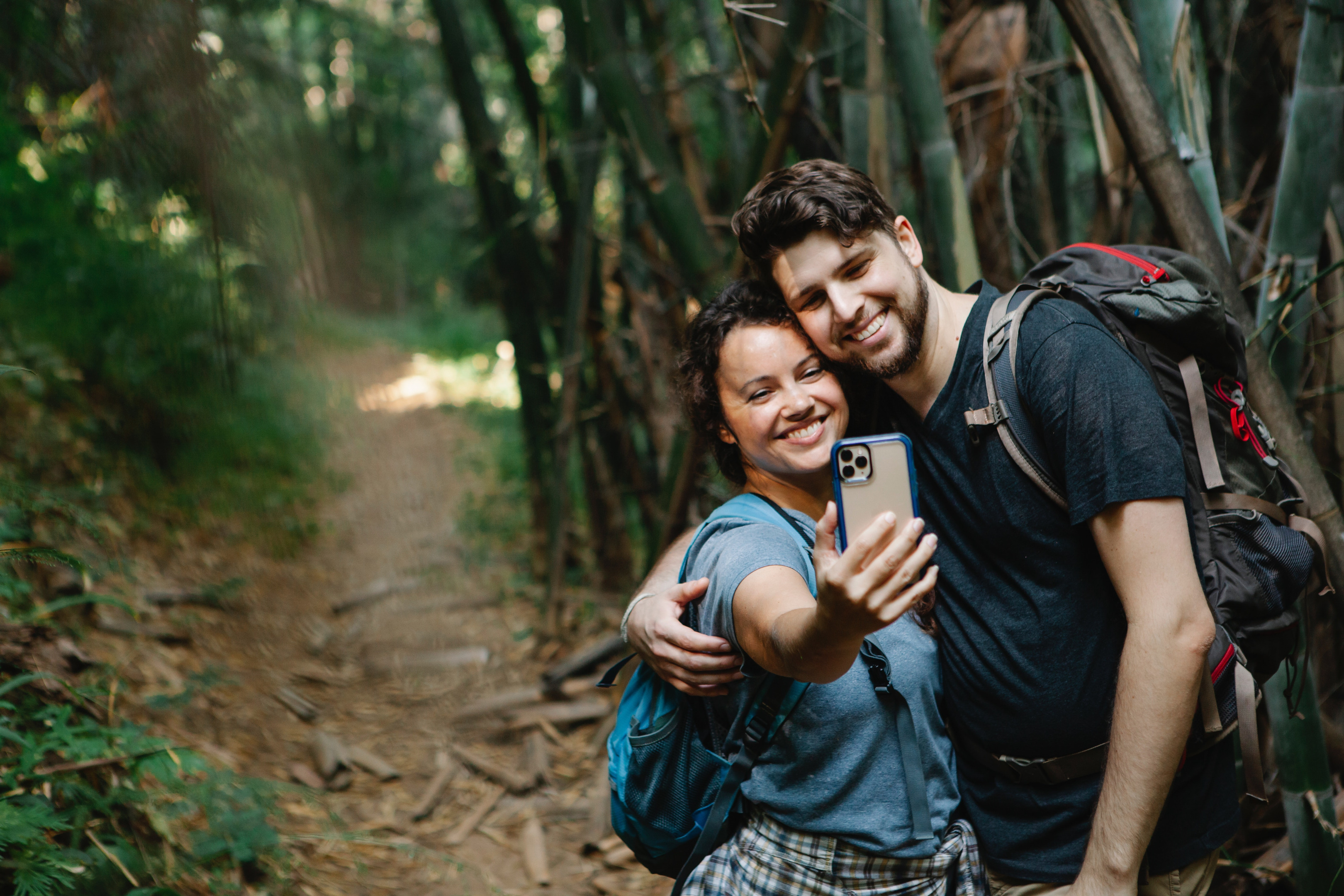 couple taking a selfie