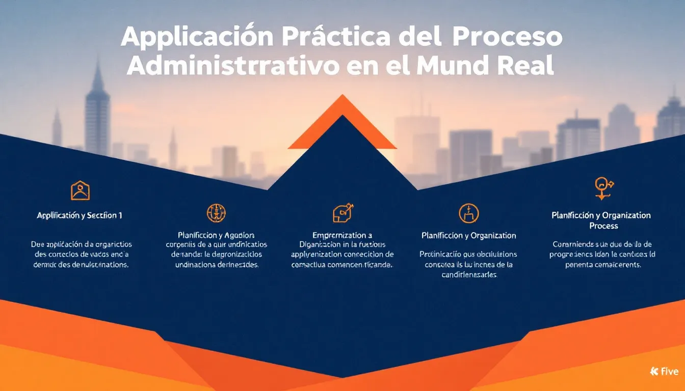 Aplicación práctica del proceso administrativo en el mundo real.
