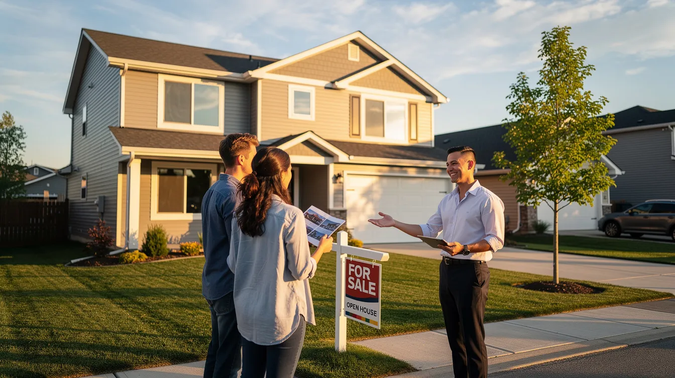 A person is inspecting a house for sale, showcasing the property’s exterior features and surroundings, which highlights the importance of speed to lead in real estate. This image emphasizes the need for quick responses and effective communication to convert high intent leads into successful conversions.