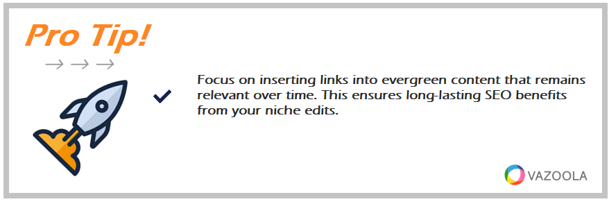 Pro Tip Be Focus on inserting links