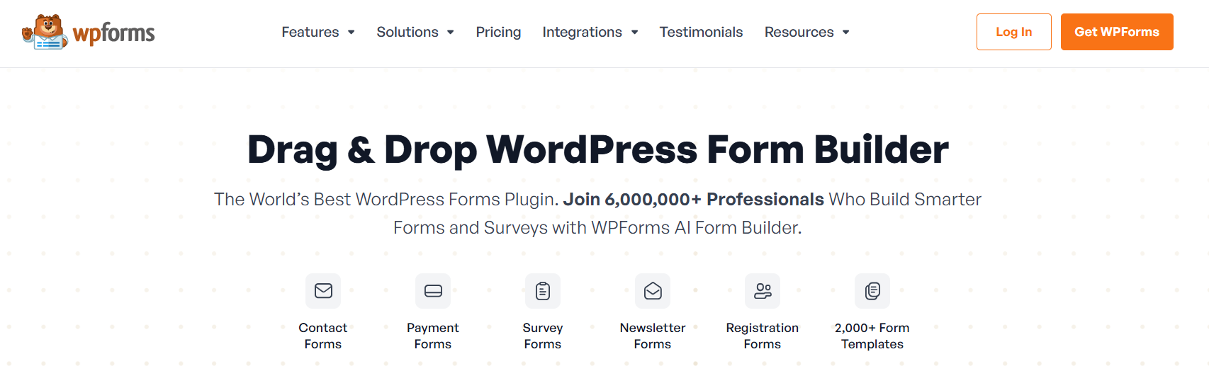 WPForms website