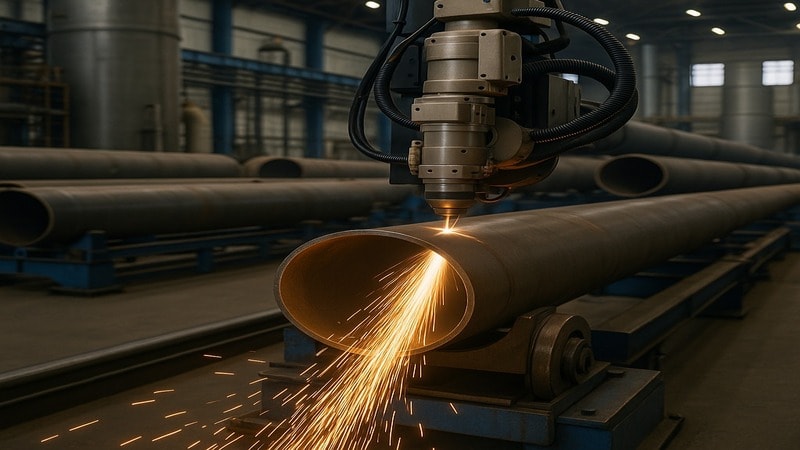 Laser pipe cutting is precise and accurate