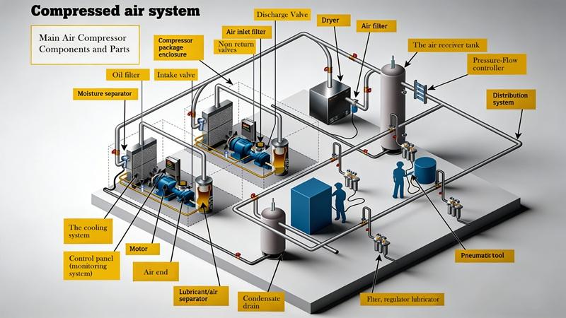 Main Air Compressor Components